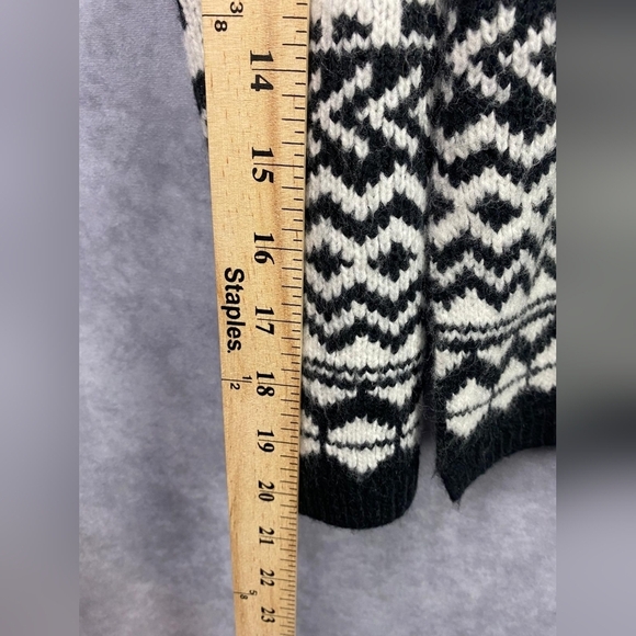 ANN TAYLOR Mixed Animal Print Mock Neck Sweater Women's Size M - Picture 11 of 12